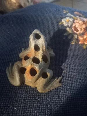 rana flor rana victoriana antigua de hierro fundido Foto 1 de 4