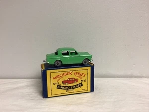 Matchbox MOKO Lesney Hillman Minx No. 43 GREEN Scarce & ORIGINAL BOX - Picture 1 of 8