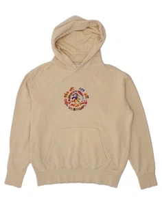 ELEMENT SKATEBOARDS Mens Graphic Hoodie Jumper Small Beige Cotton CQ26 - Picture 1 of 2