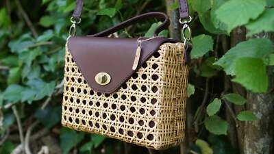 JOSY'S exklusive Rattan Handtasche Premium Rattan Bag *Dewi* - Bild 1 von 4