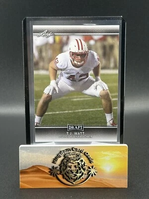 💥2017 Leaf “Draft” T. J. WATT Rookie #62 NM-MT Pittsburgh Steelers Sack Leader - Image 1 of 2