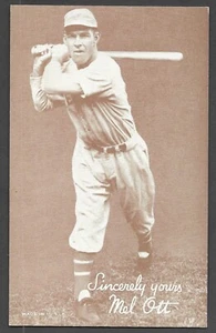 1939-46 SALUTATION EXHIBIT Mel Ott NEW YORK GIANTS EX+ A - Picture 1 of 2