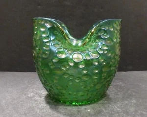 Loetz Creta Diaspora Green Iridescent  Art Glass Vase - MINT - Picture 1 of 7