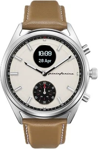 pininfarina Sintesi Hybrid Smartwatch Analogue Watch w/ Leather Strap Sand Dune - Picture 1 of 13