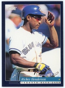 1994 Score Rickey Henderson Card #35 HOF