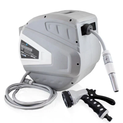 Schlauchtrommel Wasser Schlauchaufroller 30m mit Bewässerungspistole Bituxx® - Bild 1 von 4