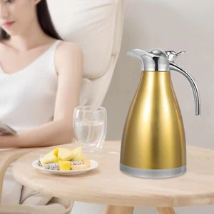 Caffettiera Acciaio Inox Media Multicolore Moderna Barattolo Isolante Arabo Massiccio - Foto 1 di 36