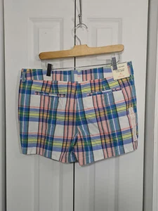 GAP NWT Women's Size 12 Plaid Shorts Multicolor - Picture 1 of 6
