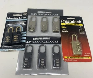 Lote de 9 cerraduras de equipaje (Master, Prestolock e imagen más nítida) - Nuevo de Lote Antiguo - Imagen 1 de 5