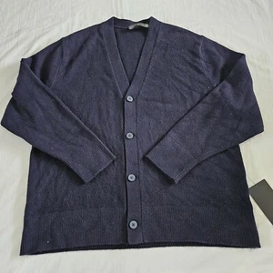 Lululemon Merino Wool-Blend Cardigan CCNY Classic Navy Men's Size XXLarge - Picture 1 of 5
