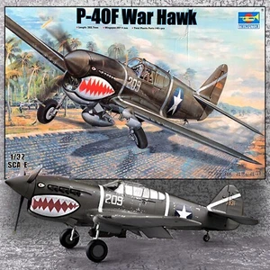 KIT HALCÓN DE GUERRA TRUMPETER 02212 1/32 P-40F "ROLLS-ROYCE ENGINED" - Imagen 1 de 10