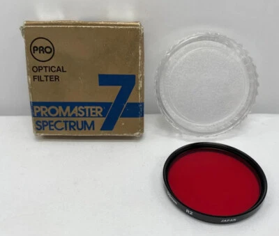Promaster Spectrum 7 Lens Optical Filter 55mm Red R2 Orig CASE BOX Photography - Image 1 of 4