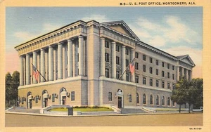 INV. H 1811 MONTGOMERY, AL. POSTCARD, POST OFFICE - Picture 1 of 2
