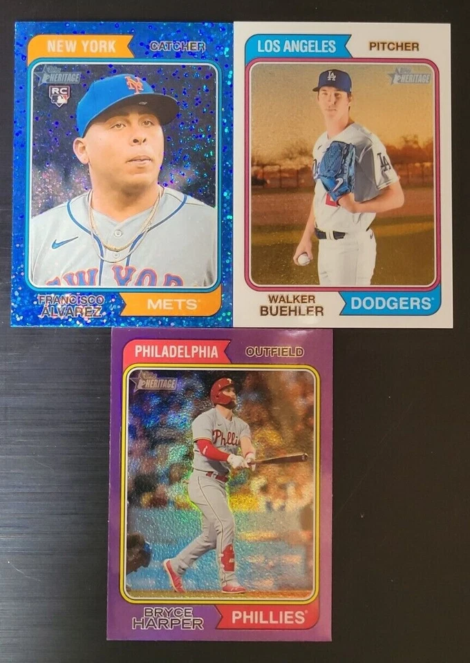 2023 Topps Heritage CHROME REFRACTORS with Rookies You Pick - Image 1 of 1