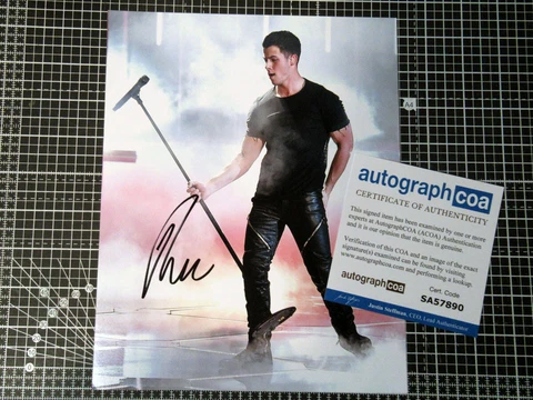 Nick Jonas 8x10 photo signed autograph Jonas Brothers ACOA certificate Cover