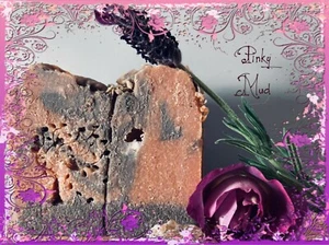 HANDGEMACHTE 100 % NATÜRLICHE ENTGIFTUNG & STRAFFENDE SEIFE, TOTES MEER SCHLAMM & FRANZÖSISCHE ROSA TONERDE, PALMENFREI - Bild 1 von 3