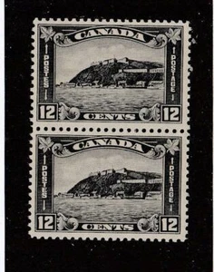 CANADA (MK7518) # 174  VF-MNH GUM LINE 12cts 1930 QUEBEC CITADEL/GRY-BLK CV $200 - Bild 1 von 1