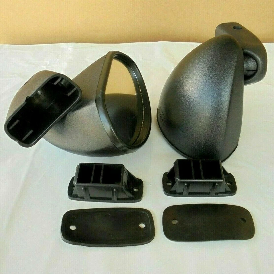 PARA PLYMOUTH DUSTER 340 BULLET 1970-1976 PAR DE ESPELHOS PRETO RH LH RETRO CLASSICx2 - Imagem 1 de 4