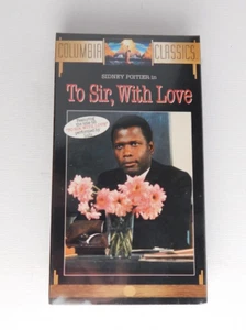 Vintage neu versiegelt an Sir, With Love VHS Kassetten Tonband Sidney Poitier Retro - Bild 1 von 8