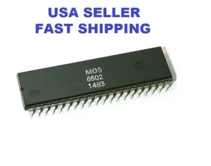 1PCS MOS6502  Microprocessor Chip IC MOS DIP-40 cpu "Generic" Works