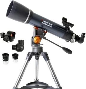 Celestron - AstroMaster 102AZ Refractor Telescope - Fully Coated Glass Optics - Picture 1 of 8