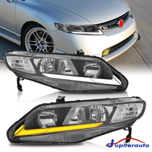 Par de faros de señal secuencial LED DRL para Honda Civic FA 06-11 sedán - Imagen 1 de 24