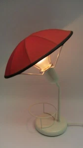 Lámpara de mesa lámpara de mesita de noche lámpara de escritorio paraguas vintage años 70 - Imagen 1 de 13