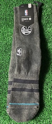 Stance NBA Golden State Warriors Blacktop Crew Socks Fan Gift Mens Womens Medium - Image 1 of 2
