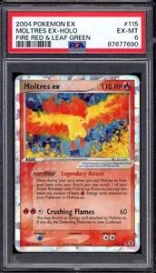 2004 Pokémon EX Fire Red & Leaf Green Moltres EX-Holo #115 PSA 6 EX-MT - Picture 1 of 2
