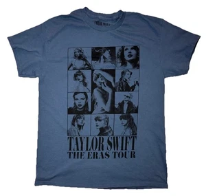 Taylor Swift The Eras Tour 2023 - 2024 Cities Double Sided T-Shirt Gr. M blau - Bild 1 von 5
