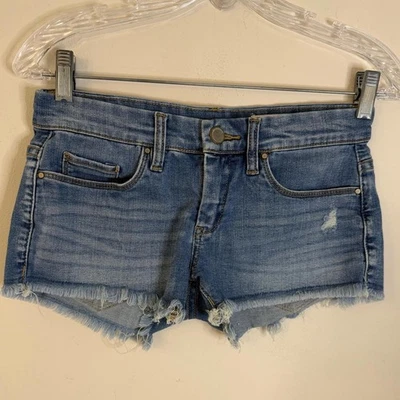 BlankNYC cut off Daisy Duke distressed denim Jeans shorts 25” waist - Image 1 of 4