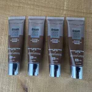 Maybelline Dream Urban Cover Full Coverage Foundation 362 Truffle 1oz Lot of 4 - Picture 1 of 4