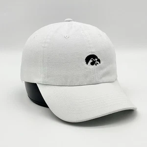 Iowa Hawkeyes White Hat Embroidered Adult Strapback Hawkeye Authentic - Picture 1 of 8