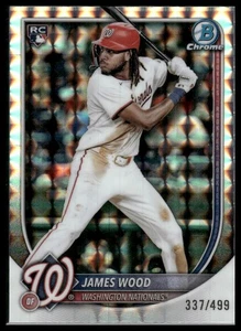 Refractor geométrico Bowman Chrome Prospect 2025 #/499 - 29 James Wood (RC) - Imagen 1 de 2