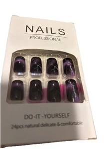 NAILS PROFESSIONAL/PRESS-ON-NAILS 24PCS. NATURAL &COMFORTABLE - Picture 1 of 2