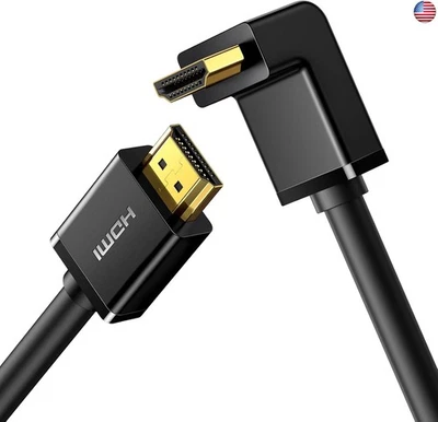 Cable HDMI UGREEN ángulo recto 4K 90 grados cable HDMI ángulo descendente de alta velocidad HDMI Foto 1 de 4