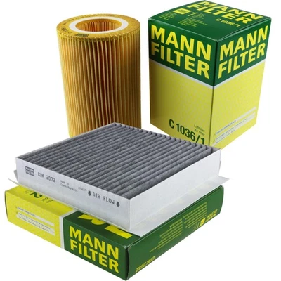 MANN-FILTER Filtersatz Innenraumfilter Luftfilter für Smart Fortwo Cabrio 0.7 - Bild 1 von 4