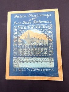 1941 Patios Stairways & Iron Lace Balconies Old New Orleans Houses by Delcroix - Bild 1 von 10