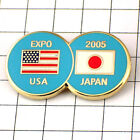 Insigne épingle Expo Aichi Global American Stars and Stripes drapeau/États-Unis drapeau Hinomaru Fr