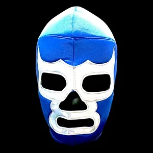 Amazing Mexican ADULT SIZE Wrestling Mask Lucha Libre Costume Party  Blue Demon - Picture 1 of 3