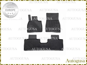 NEW FULL SET LHD BLACK FLOOR MATS RUBBER LINERS FOR MERCEDES BENZ EQS V297 2021- - Picture 1 of 4