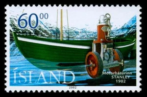 Islanda 2002 prima barca a motore, MNH / UNM - Foto 1 di 1