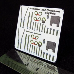 Cinture di sicurezza per sedile espulsione Mk.7 (decalcomanie 3D) scala 1:48 per kit aeromodello - Foto 1 di 2