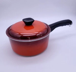 Club Casseruola Alluminio Fuso Pentola 2 Quart 7" Pentola Padella con Coperchio Pentole Papavero Rosso - Foto 1 di 8