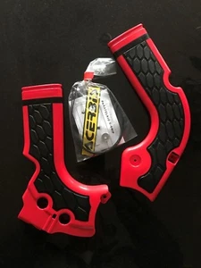 HONDA CRF 450 R 2013-2016 ACERBIS PROTEZIONI TELAIO ROSSO E NERO - Foto 1 di 1