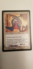 Talon Sliver Tempest Ed Signed By Mike Raabe MTG Magic the Gathering
