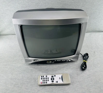 DURABRAND DWT1304 - Vintage 13" TV W/ Remote Gaming TV  TESTED FOR POWER ONLY - Image 1 of 4