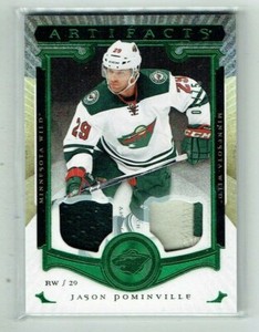 15-16 UD Upper Deck Artifacts  Jason Pominville  /75  Jersey-Patch 