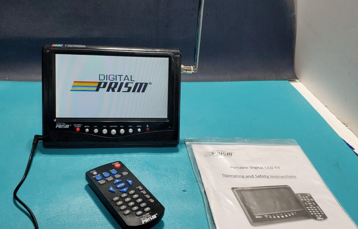 Digital Prism ATSC-710I0130 7 Portable Handheld LCD TV Built in ATSC/NTSC Tuner. Available Now for $49.95