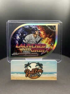 2024 Topps Cosmic Chrome Jasson Dominguez RC Launched Into Orbit Die cut  - Bild 1 von 2